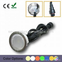 40MM Walk Over Round LED Deck Light with Stainless Steel Cover