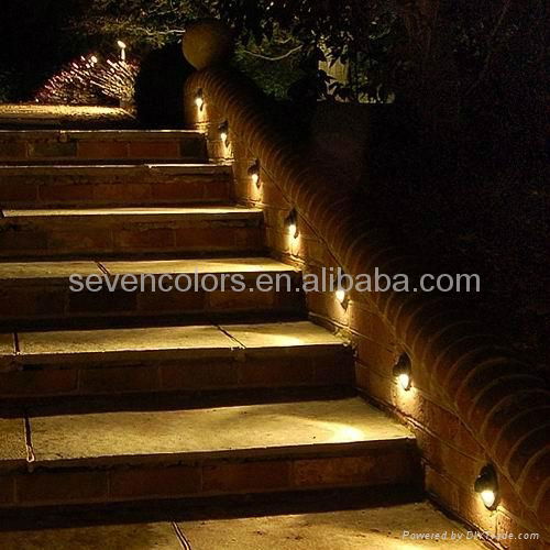 Newst Color Changing LED Stair Light Outdoor Lights Kits Deck Lighting 5