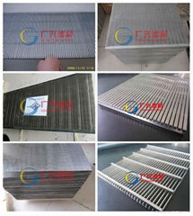 Flat panels of welded profile wire screen