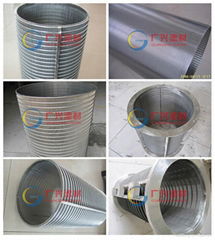 cylindrical screen of welded profile