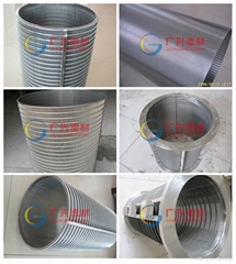 cylindrical screen of welded profile wire screen