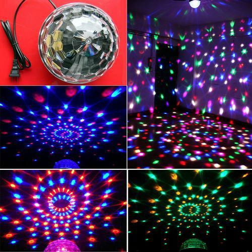 DJ Club Party LED Stage Lighting RGB LED Magic Crystal Ball Dancing Light LB01