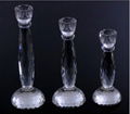 Crystal candlestick , glass  candlestick