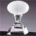 Crystal trophy, crystal awards, crystal crafts