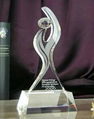 Crystal trophy, crystal awards, crystal crafts