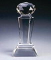 Crystal trophy, crystal awards, crystal crafts