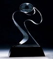 Crystal trophy, crystal awards, crystal crafts