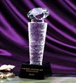 Crystal trophy, crystal awards, crystal crafts