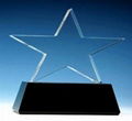 Crystal trophy, crystal awards, crystal crafts