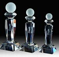 Crystal trophy, crystal awards, crystal crafts 10