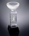 Crystal trophy, crystal awards, crystal crafts