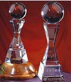 Crystal trophy, crystal awards, crystal crafts