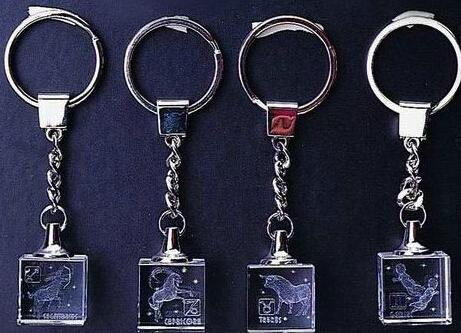 水晶钥匙扣,LED钥匙扣,激光内雕钥匙扣 5