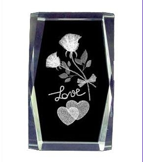 3D laser engraving crystal crafts,crystal awards,Crystal Cube