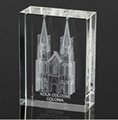 3D laser engraving crystal crafts,crystal awards,Crystal Cube