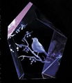 3D laser engraving crystal crafts,crystal awards,Crystal Cube