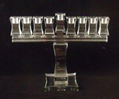 Crystal candlestick , glass  candlestick 6