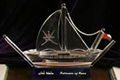 Crystal boat,metal boat,ship model