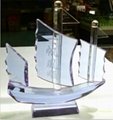 Crystal boat,metal boat,ship model