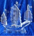 Crystal boat,metal boat,ship model