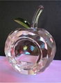 high-quality k9 crystal apple,crystal Keepsake,Christmas gifts