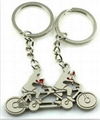 Lovers key chain, alloy key chain, metal key chain