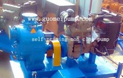 self-priming non clog sewage pump 