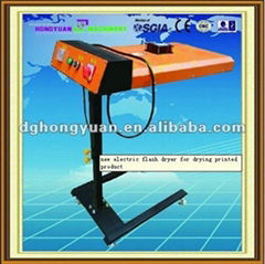 Flash dryer for screen printing machine