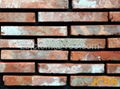 Old Red Brick Slices and Veneer