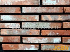 Old Red Brick Slices and Veneer