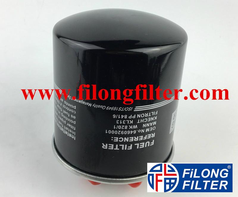 FILONG Manufactory FILONG Automotive Filters ,OEM Number: CHRYSLER	05174056AA FIAT	K05174056AA, K05174056AA MERCEDES-BENZ	6460920001, 6460920301, 6460920501, A6460920001, A6460920301, A6460920501 MITSUBISHI	MR597635 SMART	4544700090 Reference Number: ALCO FILTER	SP2138 BOSCH	1457434437 CLEAN FILTER	DN1908 CHAMPION	L440, L444 COMLINE	EFF124 CoopersFiaam	FP5660 DELPHI	HDF544 FILTRON	PP840/6, PP841/6, PP989/2 FILONG	FF110 FRAM	P9635 HENGST FILTER	H140WK, H140WK01 JS FILTER	FS0037 KNECHT	KL313 MAHLE FILTER	KL313 MANN-FILTER	WK820, WK820/1 MECAFILTER	ELG5296 MULLER FILTER	FN820 PURFLUX	CS499 SCT Germany	ST768 SOFIMA	S2320NR TECNOCAR	RN232 UFI	2443600 UNIPART	GFE5422 WIX FILTERS	WF8309	   Product Parameters: Length/Diameter	Wide / Inner diameter	Height ø90	ø8	125 Description and application: MARCA	MODELLO	TIPO	KW (CV)	CC	MOTOR	EPERIODO CHRYSLER	300 C (LX)	3.0 CRD	160 (218)	02987	EXL	09/05-11/12 MERCEDES-BENZ	CLASSE A (W169)	A 160 CDI (169.006, 169.306)	60 (82)	01991	OM 640.942	09/04-06/12   ,truck Oil Filter Manufacturers In China , oil filters manufactory in china,Oil Filter Supplier In China,auto filters manufactory in china,automotive filters manufactory in china,China Oil filter supplier ,auto filter Manufacturers In China,auto filter  Supplier In China	 	 	 Car Air Filter Suppliers In China ,Air Filters manufactory in china ,,Air Filters factory in china, automobile filters manufactory in china,China air filter supplier,	 	 	 Cabin Filter Manufacturers in china, cabin filters manufactory in china,Cabin Filter factory in china,China Cabin filter supplier,	 	 	 Fuel Filter Manufacturers , Fuel Filters manufactory in china,China Fuel Filter supplier,China Transmission Filter supplier,	 	 	 Element Fuel Filter Suppliers In China ,China Element Oil Filter supplier,China FILONG Filter supplier,China hydraulic filter supplier,	 	 	 hydraulic filter Manufacturers in China, truck filters manufactory in china , hydraulic filter manufactory in china , truck parts supplier in china, auto parts,	 	 FILONG Automotive filters Manufacturers in China,,FILONG Automotive filters  Factory In China,FILONG Automobile filters  Suppliers In China,	 Transmission Filter Manufacturers in china,Transmission Filter factory in china,, Transmission filters manufactory in china,China Transmission filter supplier,	 Fuel Filter Manufacturers in china,Fuel Filter factory in china,,Fuel filters manufactory in china,China Fuel filter supplier,Diesel Filter Manufacturers in china,Diesel Filter factory in china,,Diesel filters manufactory in china,China Diesel filter supplier,	  Element Oil Filter Manufacturers in china, Element Oil Filter factory in china,,  Element Oil Filter manufactory in china,China  Element Oil Filter supplier,	  Element Fuel Filter Manufacturers in china,  Element Fuel Filter factory in china,,   Element Fuel Filter manufactory in china,China   Element Fuel Filter supplier,	  ECO Oil Filter Manufacturers in china,  ECO Oil Filter factory in china,,   ECO Oil Filter manufactory in china,China   ECO Oil Filter supplier,	  ECO Fuel Filter Manufacturers in china,  ECO Fuel Filter  factory in china,,   ECO Fuel Filter  manufactory in china,China   ECO Fuel Filter supplier,	 Aluminum material Fuel Filter Manufacturers in china,  Aluminum material Fuel Filter  factory in china,,   Aluminum material Fuel Filter  manufactory in china,China   Aluminum material Fuel Filter supplier,	 Intank Filter Manufacturers in china,Intank Fuel Filter factory in china,Intank Filter manufactory in china,China Intank Fuel Filter supplier,	