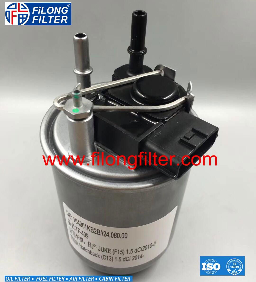 FILONG manufacturer for NISSAN fuel filter  FF-9024,16400-1KB2B 164001KB2B  