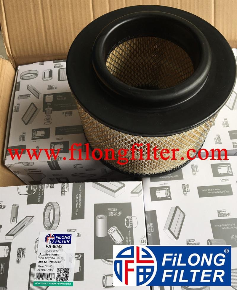 FILONG Manufactory Air filter FA-8043 17801-OC010 LX2673 C23107 AR307/2 CA9916 