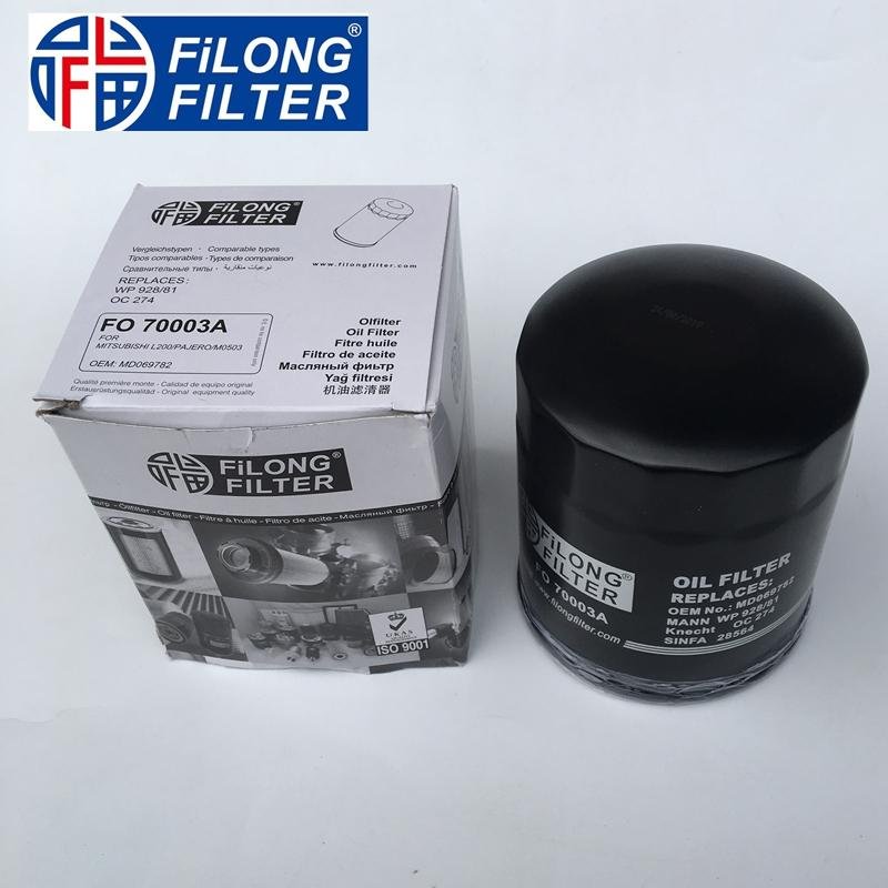 FILONG Manufactory Oil Filter FO-70003A MD069782  WP928/81 OC274 1230A045  2