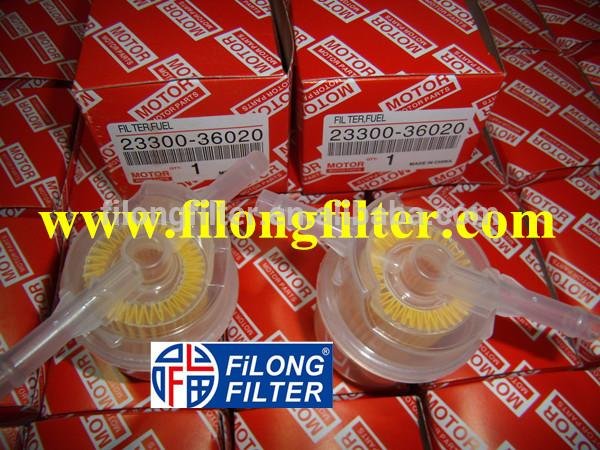 FILONG Transparent material For TOYOTA  Fuel filter 23300-36020 23300-34100    3