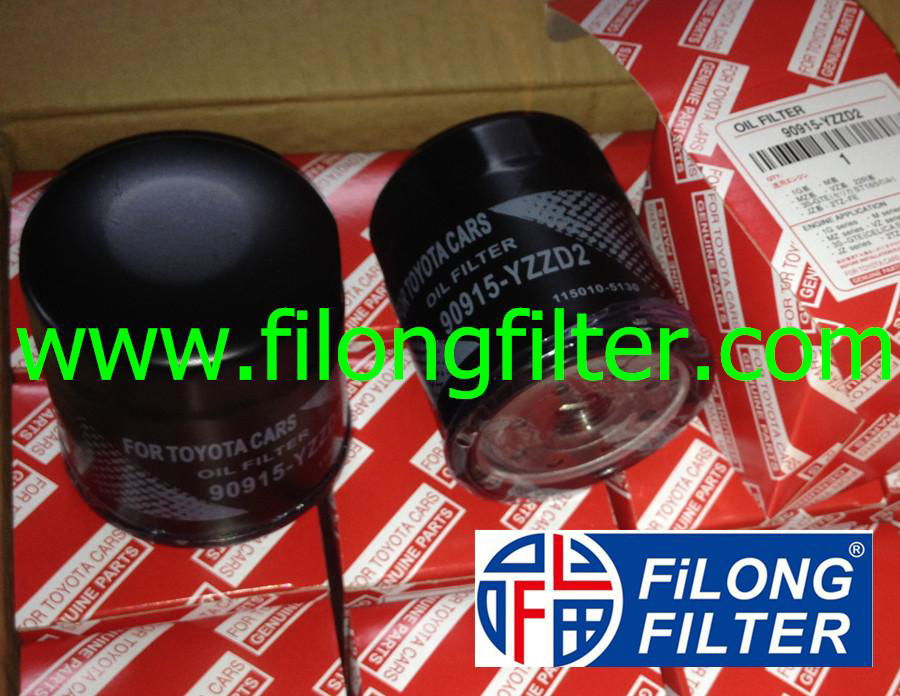FILONG Manufactory For TOYOTA Oil filter 90915-YZZD2 90915-TB001 90915-20001  