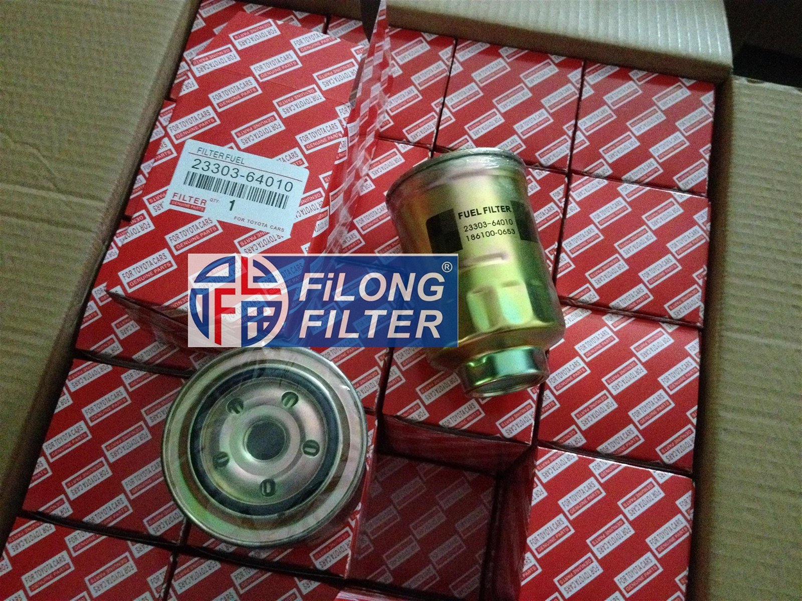 FILONG Manufactory For TOYOTA Fuel filter 23303-64010 WK828  23303-64020  2