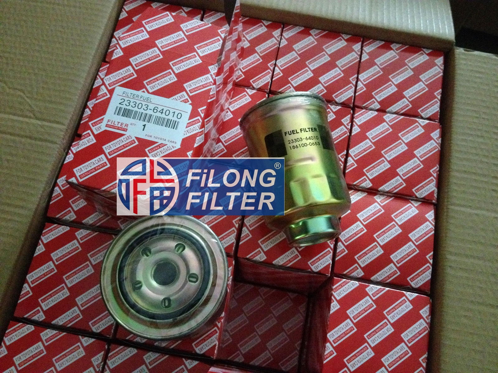 FILONG Manufactory For TOYOTA Fuel filter 23303-64010 WK828  23303-64020 