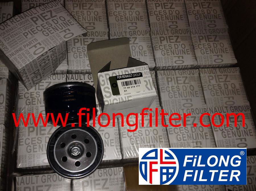 FILONG Manufactory For RENAULT Oil filter LS218 7700274177 7700873603 PLF87358  