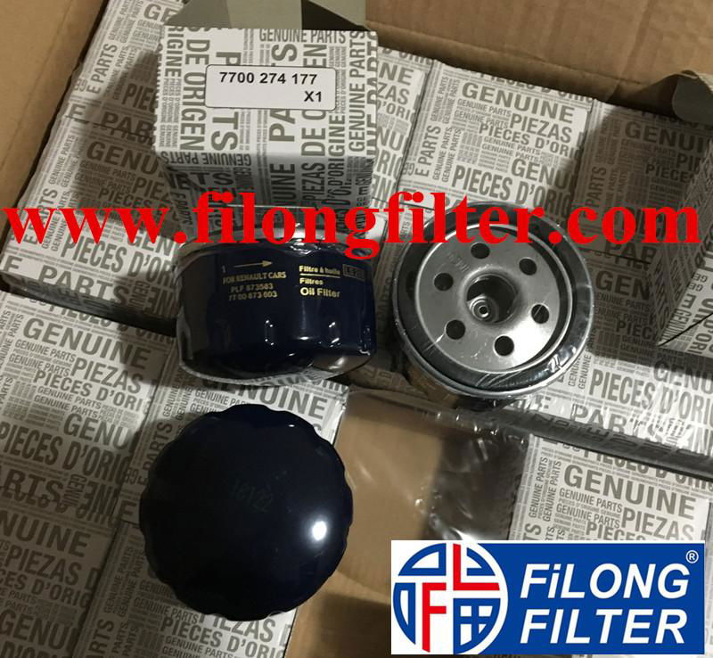 FILONG Manufactory For RENAULT Oil filter LS218 7700274177 7700873603 PLF87358 W75/2