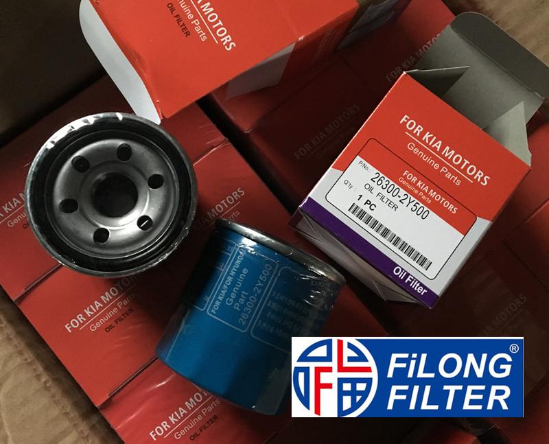 FILONG Manufactory For HYUNDA Oil filter 26300-2Y500 26300-02500  3