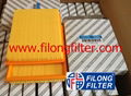 FILONG Manufactory For FIAT Air filter C2569 LX887 68093639AA 46468012 71736132 71754230  AP155  CA5627  ELP3736 A383 SB266