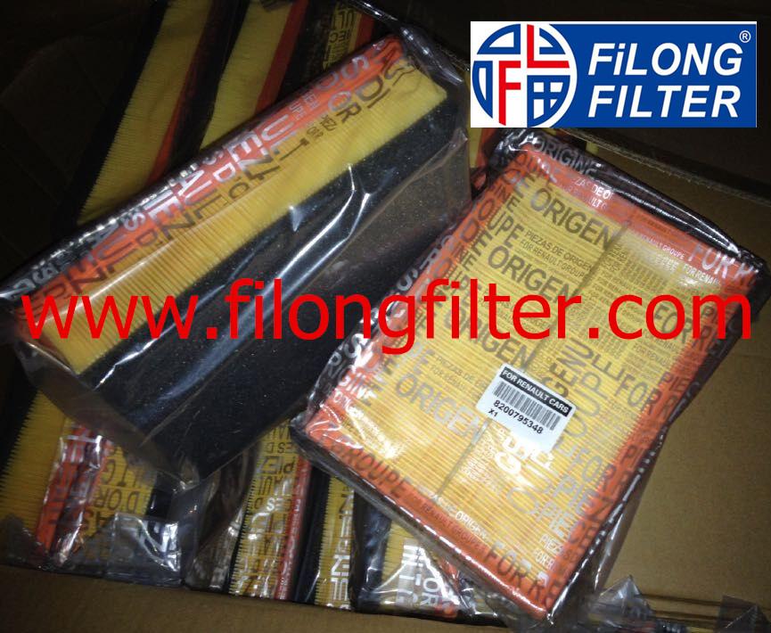 FILONG Manufactory For RENAULT Air filter  8200795348 1654600Q1L 	95519246 4420258, 4423824  165465171R  93167904 AP137/6  CA11073  E1053L 	LX1883  	C30011 ELP9357 A1407 SB2326