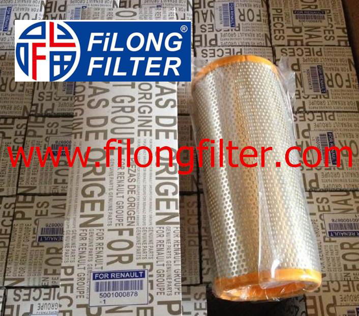FILONG Manufactory For RENAULT Air filter 5001000878 5001008878 C13109 LX147  