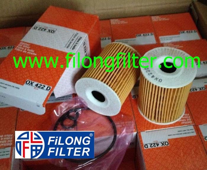 FILONG Manufactory Supplier For MAHLE FILER Oil filter OX422D 03P11546 03P115562