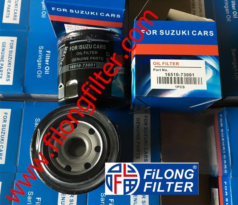 FILONG Manufactory Supplier For SUZUKI Oil filter  16510-73001 16510-73013  