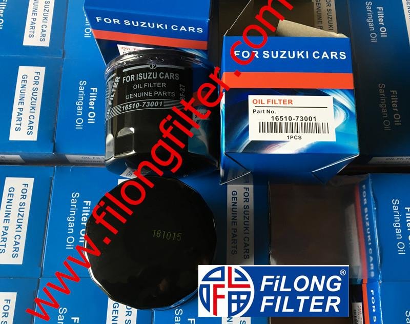 FILONG Manufactory Supplier For SUZUKI Oil filter  16510-73001 16510-73013   2