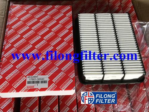 FILONG Manufactory For TOYOTA Air filter 17801-30040 C32005 LX1700 17801-30080 	1780107010, 1780107101, 1780130040, 1780130080, 1780150040 AP143/2, AP143/3, AP1433  CA8918 LX1700  A1323 SB926