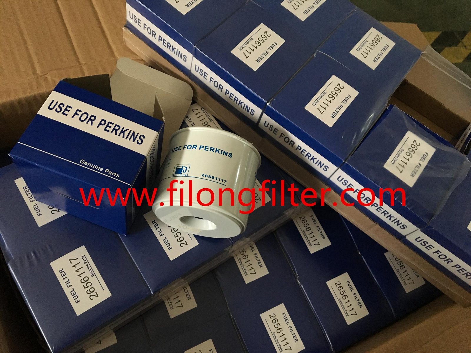 FILONG Manufactory Supplier For PERKINS Fuel filter 26561117  