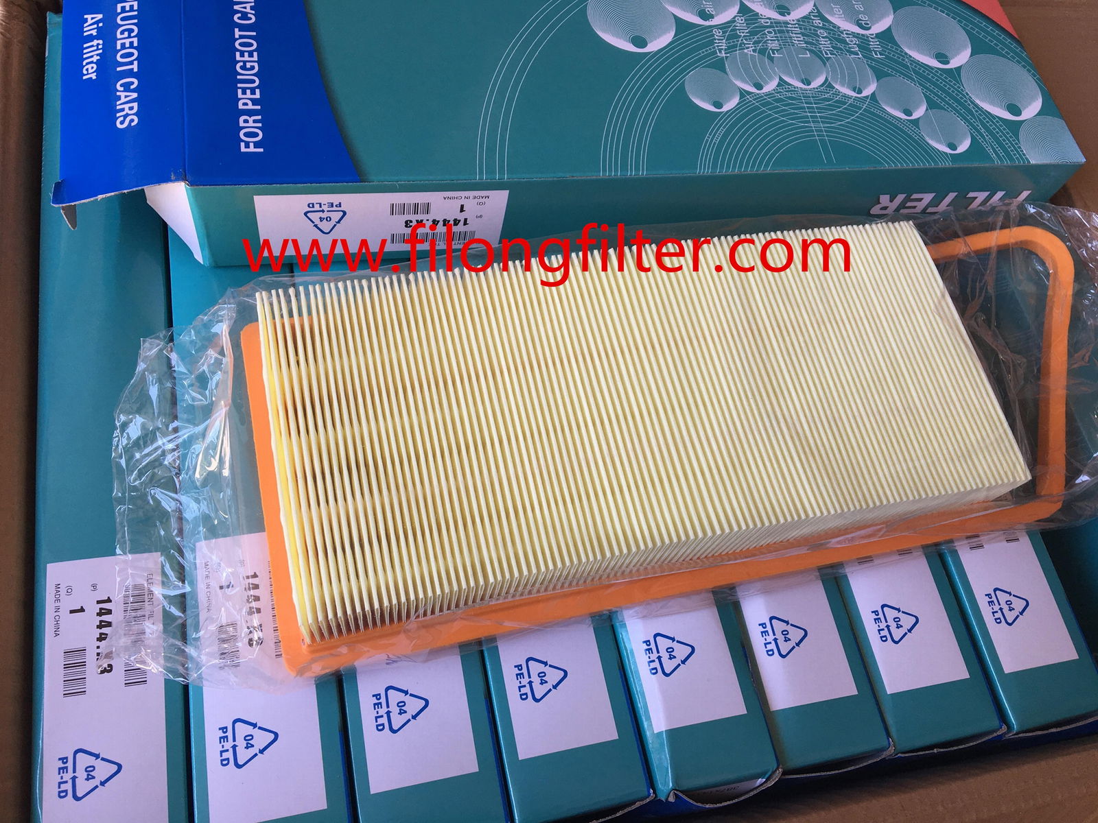 FILONG AIR FILTER IN CHINA Manufactory For PEUGEOT 1444X3  1444VZ 1444W9  2